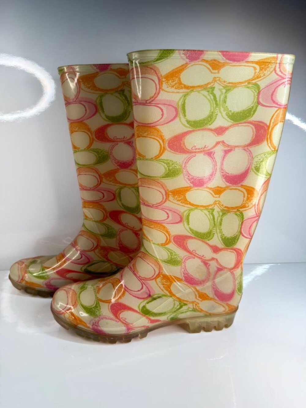 Coach Rubber Rain Boots – Women’s Size 9 - Picture 6 of 15